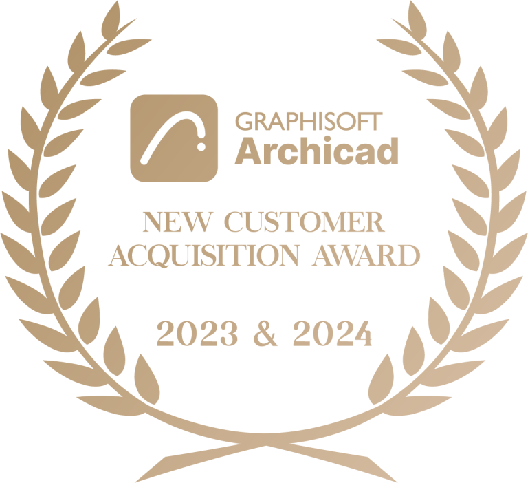Piagam Graphisoft Archicad New Customer Acquisition Award 2023 & 2024